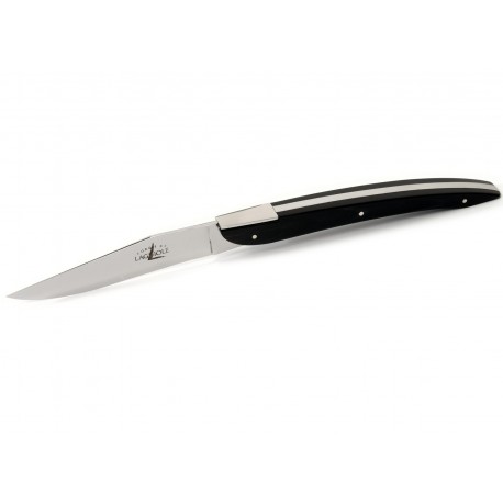 Eric Raffy for Forge de Laguiole : Tip black horn pocket knive