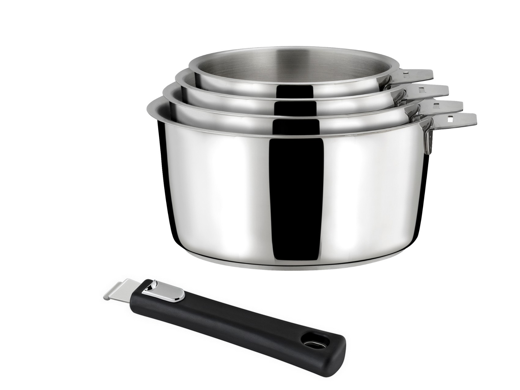 Malice By Couzoncuisinox Set Of Saucepans One Removable Handle - malice by couzoncuisinox set of saucepans one removable handle -