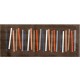 Mat Mixed Stripes Brown 80x200cm