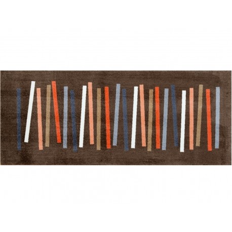 Mat Mixed Stripes Brown 80x200cm