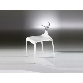 Chair Punk by Green Model White Seat / Transparent Folder 