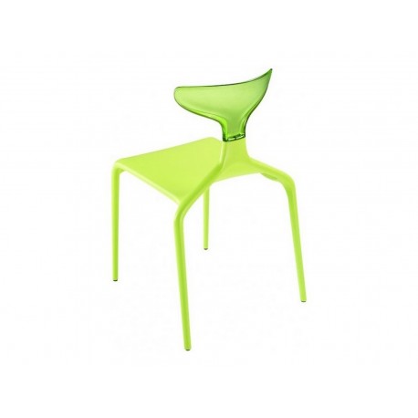 Chair Punk by Green Model White Seat / Transparent Folder 