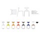 Chair Punk by Green Model White Seat / Transparent Folder 