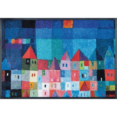 Tapis Colourful Houses 50x75cm